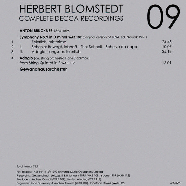 Herbert Blomstedt - Complete Decca Recordings (CD BOX SET) |-