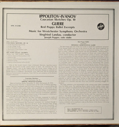 Mikhail Ippolitov-Ivanov - Caucasian Sketches, Op. 10 / ...From The "Red Poppy" Ballet *SEALED* | Mint (M) Mint (M)-