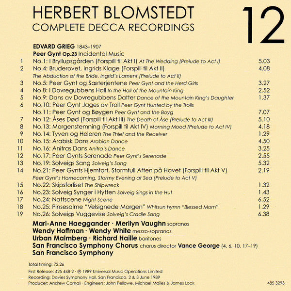 Herbert Blomstedt - Complete Decca Recordings (CD BOX SET) |-
