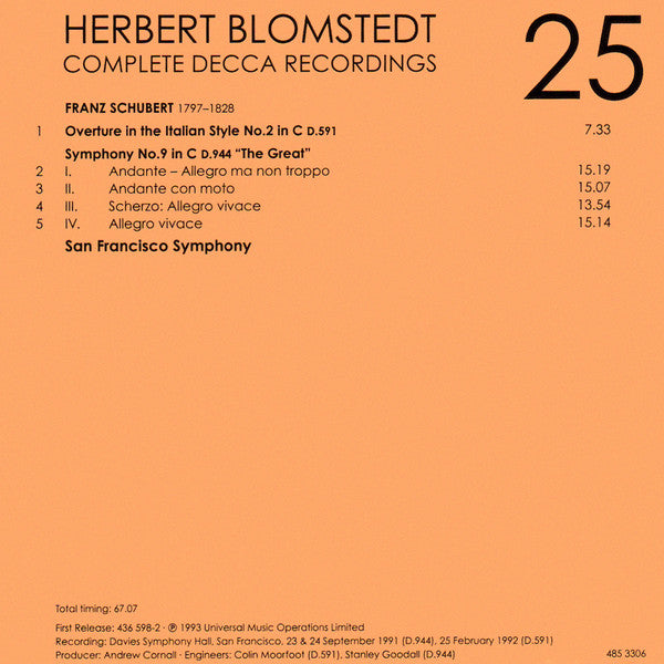 Herbert Blomstedt - Complete Decca Recordings (CD BOX SET) |-