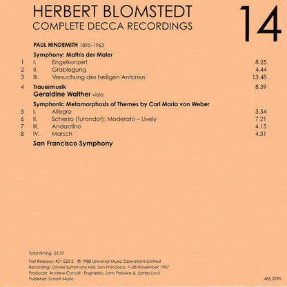 Herbert Blomstedt - Complete Decca Recordings (CD BOX SET) |-
