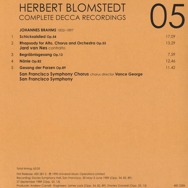 Herbert Blomstedt - Complete Decca Recordings (CD BOX SET) |-