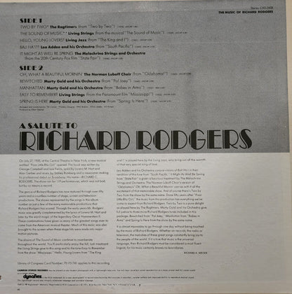 Various - The Music Of Richard Rodgers | Mint (M) Near Mint (NM)-