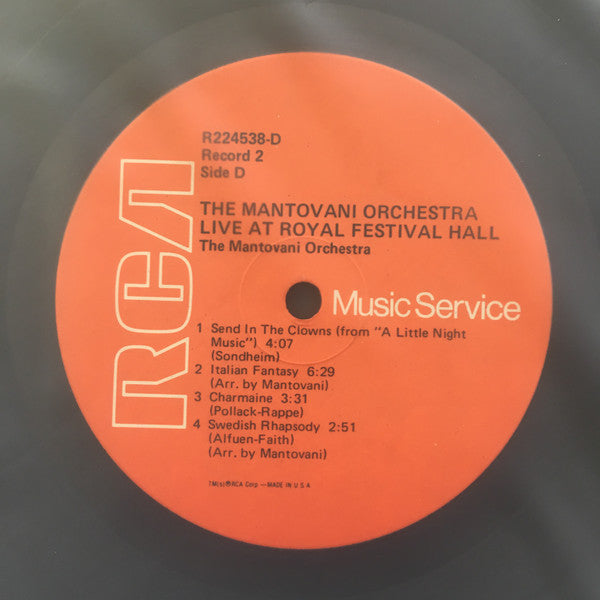 The Mantovani Orchestra - Live At Royal Festival Hall | Mint (M) Near Mint (NM)-