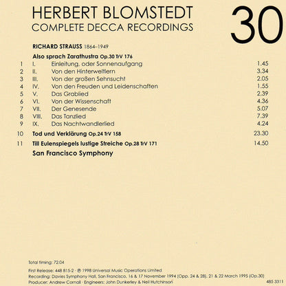 Herbert Blomstedt - Complete Decca Recordings (CD BOX SET) |-