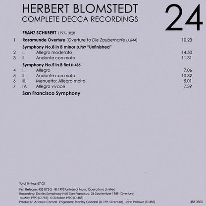 Herbert Blomstedt - Complete Decca Recordings (CD BOX SET) |-