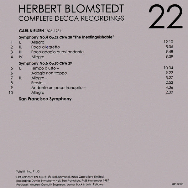Herbert Blomstedt - Complete Decca Recordings (CD BOX SET) |-