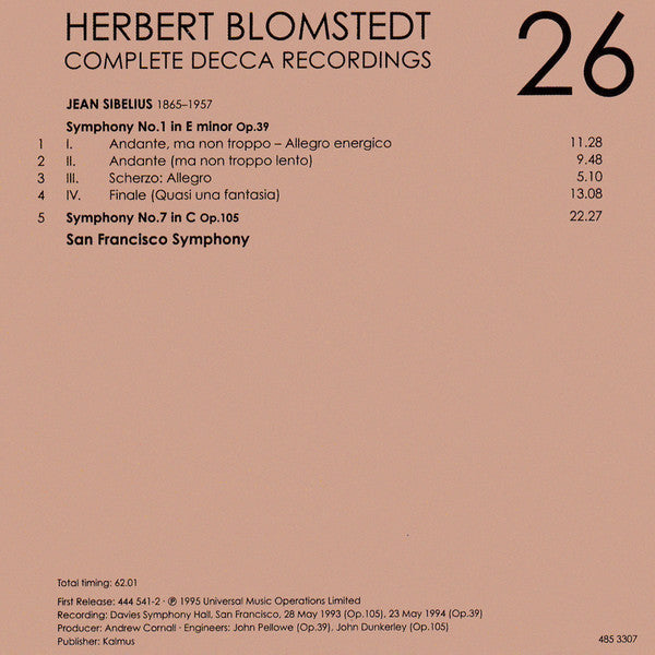 Herbert Blomstedt - Complete Decca Recordings (CD BOX SET) |-