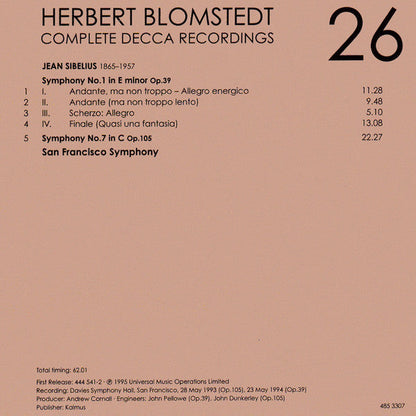 Herbert Blomstedt - Complete Decca Recordings (CD BOX SET) |-