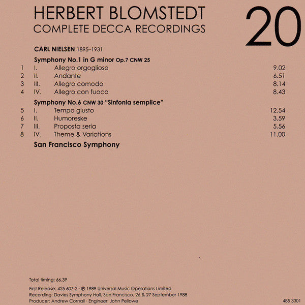 Herbert Blomstedt - Complete Decca Recordings (CD BOX SET) |-