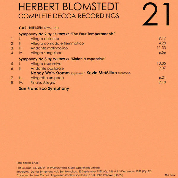 Herbert Blomstedt - Complete Decca Recordings (CD BOX SET) |-