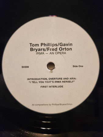 Tom Phillips (3) - Irma (VINYL) | Mint (M) Mint (M)-