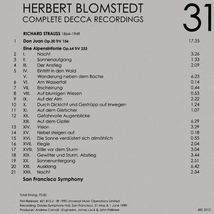 Herbert Blomstedt - Complete Decca Recordings (CD BOX SET) |-