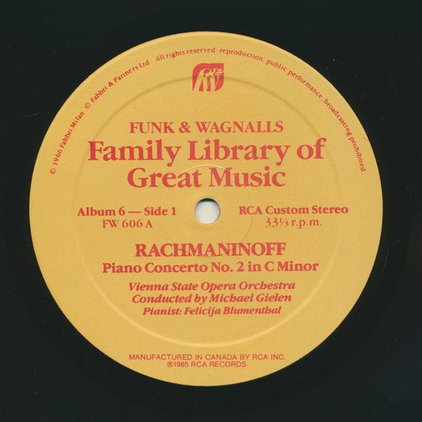 Piano Concerto No.2 - Funk & Wagnalls - Album 6 | Mint (M) Near Mint (NM)-