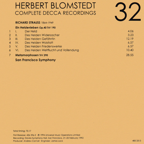 Herbert Blomstedt - Complete Decca Recordings (CD BOX SET) |-