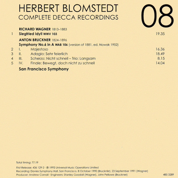 Herbert Blomstedt - Complete Decca Recordings (CD BOX SET) |-