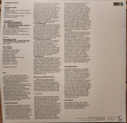 Christopher Hobbs - Ensemble Pieces (VINYL) | Mint (M) Mint (M)-