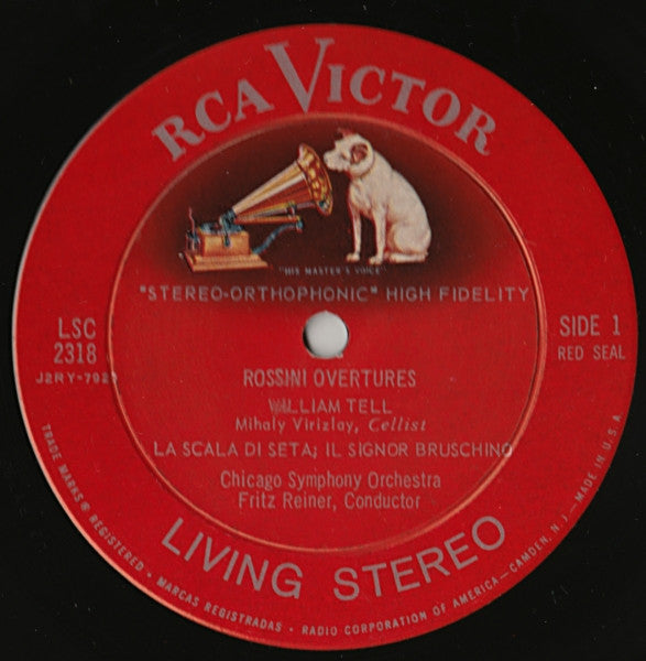 Gioacchino Rossini - Rossini Overtures (VINYL LP RCA Victor Red Seal – LSC-2318) | USED Excellent (EX)-