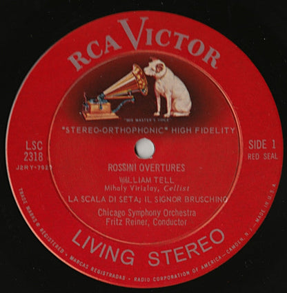 Gioacchino Rossini - Rossini Overtures (VINYL LP RCA Victor Red Seal – LSC-2318) | USED Excellent (EX)-