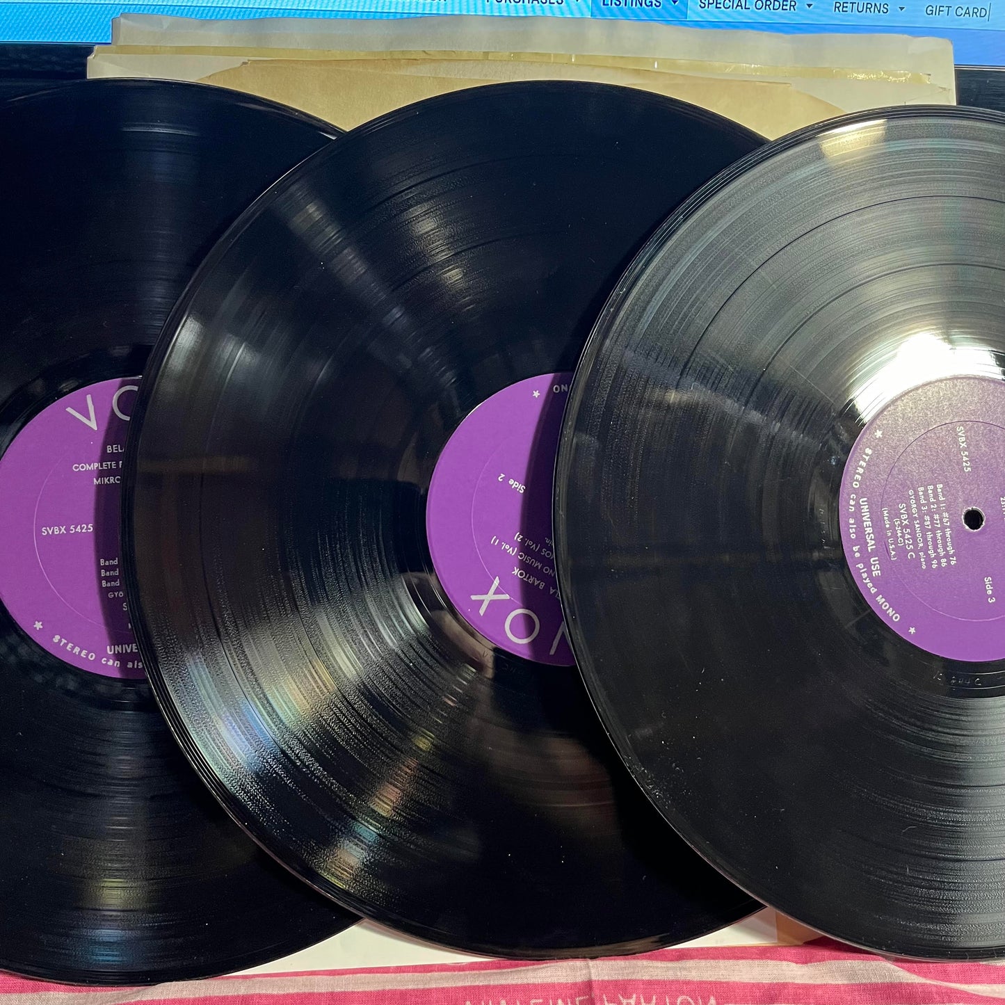 Béla Bartók - Piano Music, Volume I (Mikrokosmos) *3XLP BOX* | Excellent (EX) Very Good Plus (VG+)-