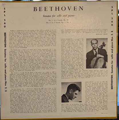 Ludwig van Beethoven - Sonatas For 'Cello and Piano | Excellent (EX) Near Mint (NM)-