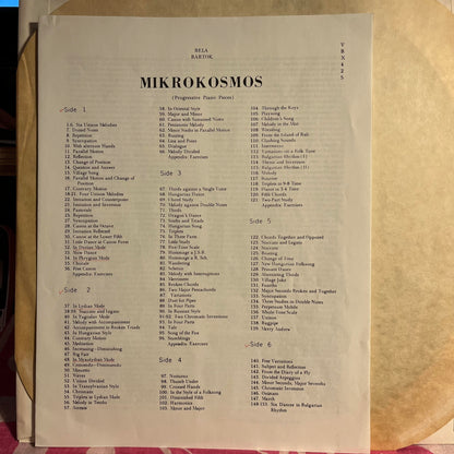 Béla Bartók - Piano Music, Volume I (Mikrokosmos) *3XLP BOX* | Excellent (EX) Very Good Plus (VG+)-