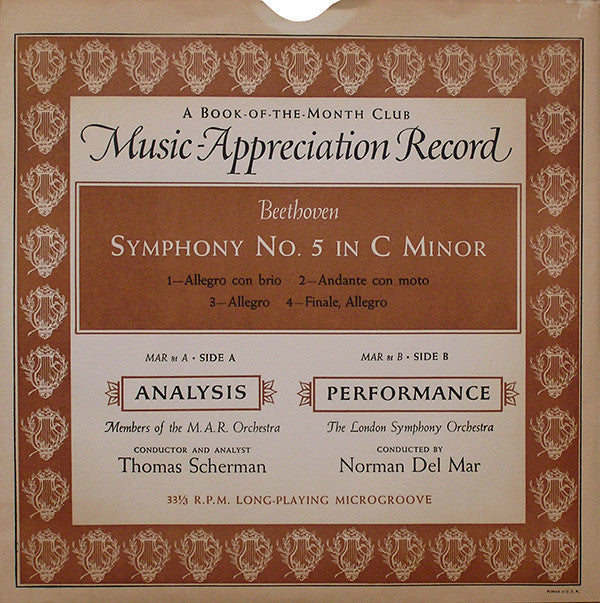 Ludwig Van Beethoven - Symphony No. 5 In C Minor | Excellent (EX) Excellent (EX)-