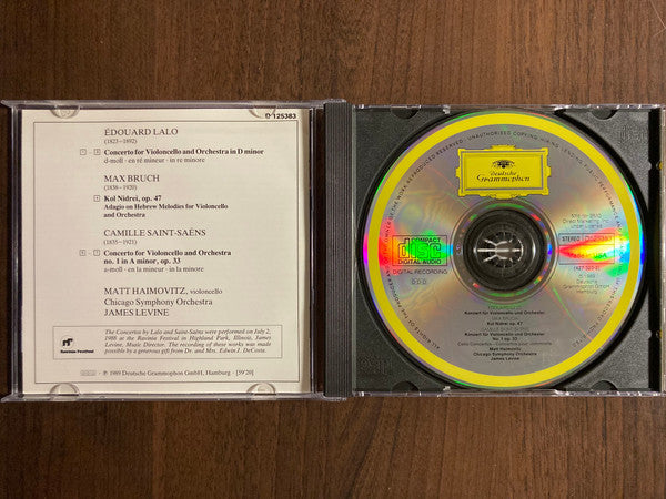 Camille Saint-Saëns - Saint-Saëns • Lalo: Cello Concertos / Bruch: Kol Nidrei (CD) | Excellent+ (EX+) Near Mint (NM)-
