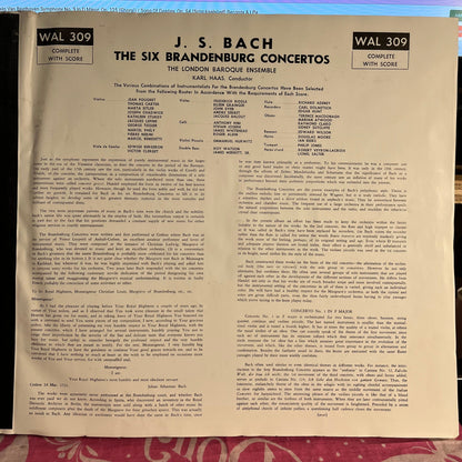 London Baroque Ensemble - The Six Brandenburg Concertos | Excellent (EX) Very Good Plus (VG+)-