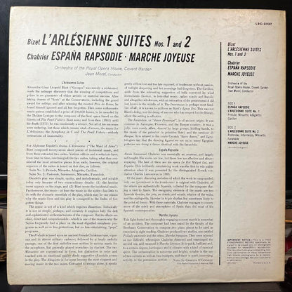 Georges Bizet - L'Arlésienne Suites 1 And 2 / España Rapsodie / Marche Joyeuse (VINYL) | Excellent+ (EX+) Excellent+ (EX+)-