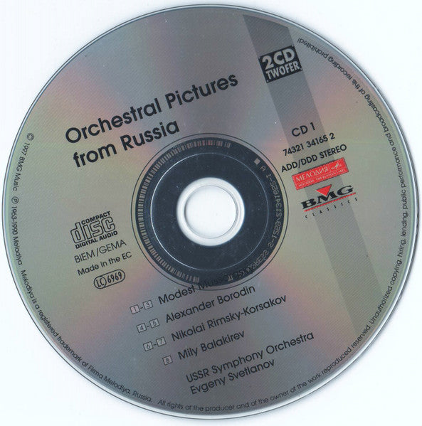 Russian State Symphony Orchestra - Orchestral Pictures From Russia (2xCD) | Excellent+ (EX+) Near Mint (NM)-