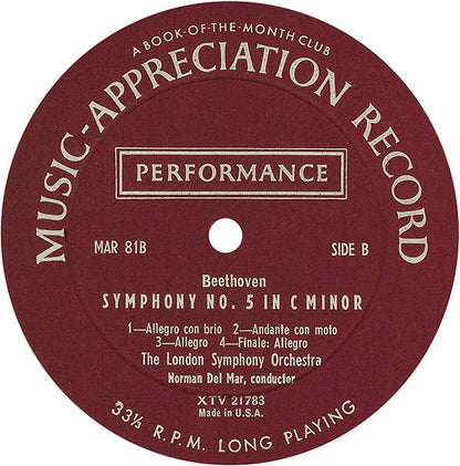 Ludwig Van Beethoven - Symphony No. 5 In C Minor | Excellent (EX) Excellent (EX)-