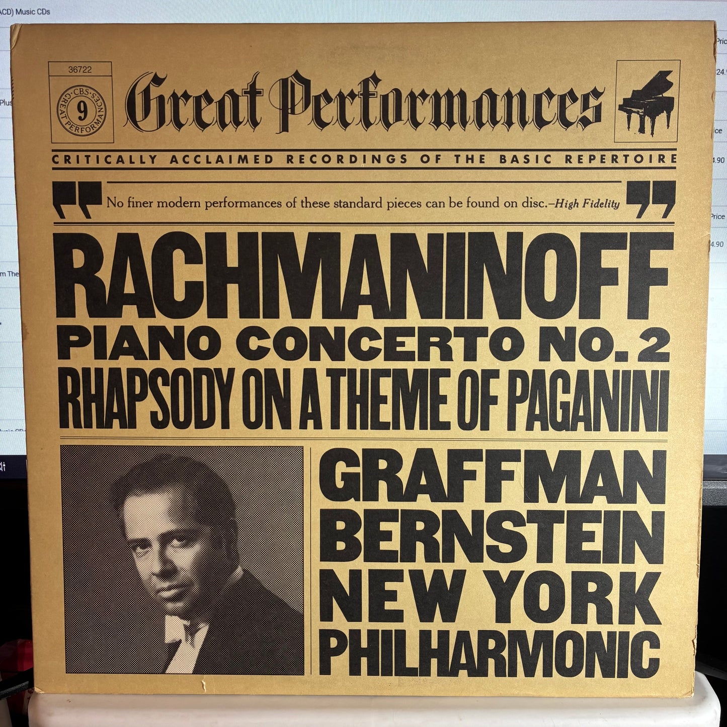 Sergei Rachmaninoff - Piano Concerto No. 2 / Rhapsody On A Theme Of Paganini (VINYL) |-