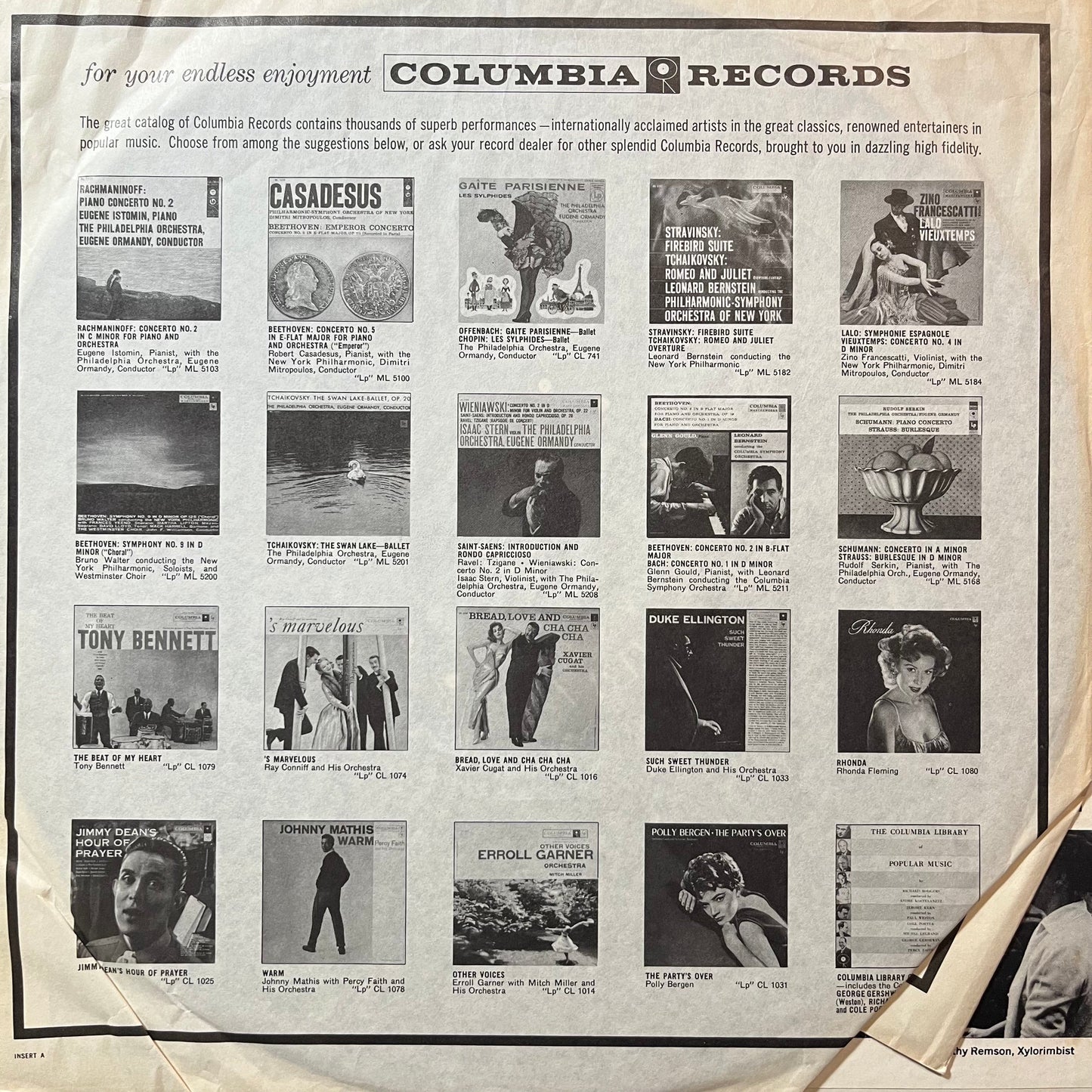 Pierre Boulez / Stockhausen - Robert Craft - Le Marteau Sans Maître / Nr. 5 Zeitmasse For Five Woodwinds (VINYL LP COLUMBIA MASTERWORKS ML 5275 1958) | USED Excellent+ (EX+) Very Good Plus (VG+)-