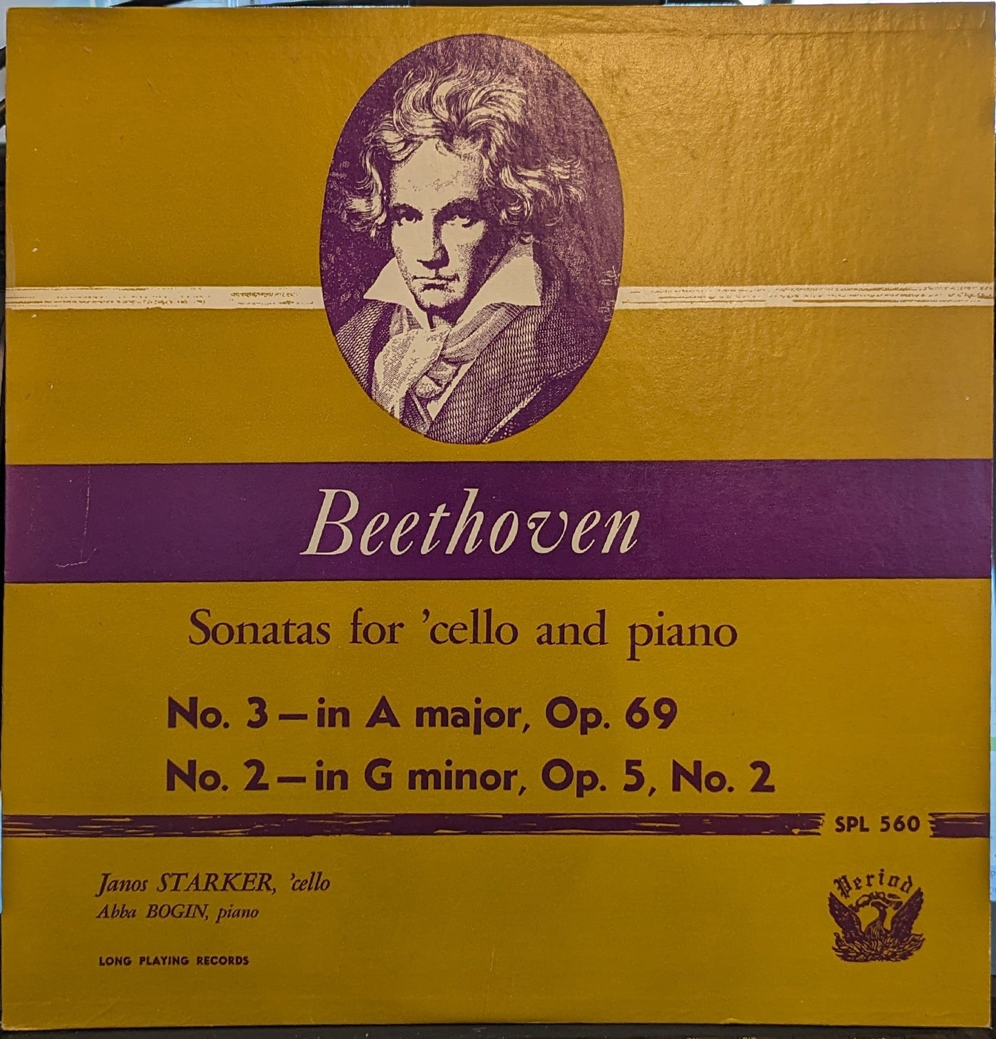 Ludwig van Beethoven - Sonatas For 'Cello and Piano | Excellent (EX) Near Mint (NM)-