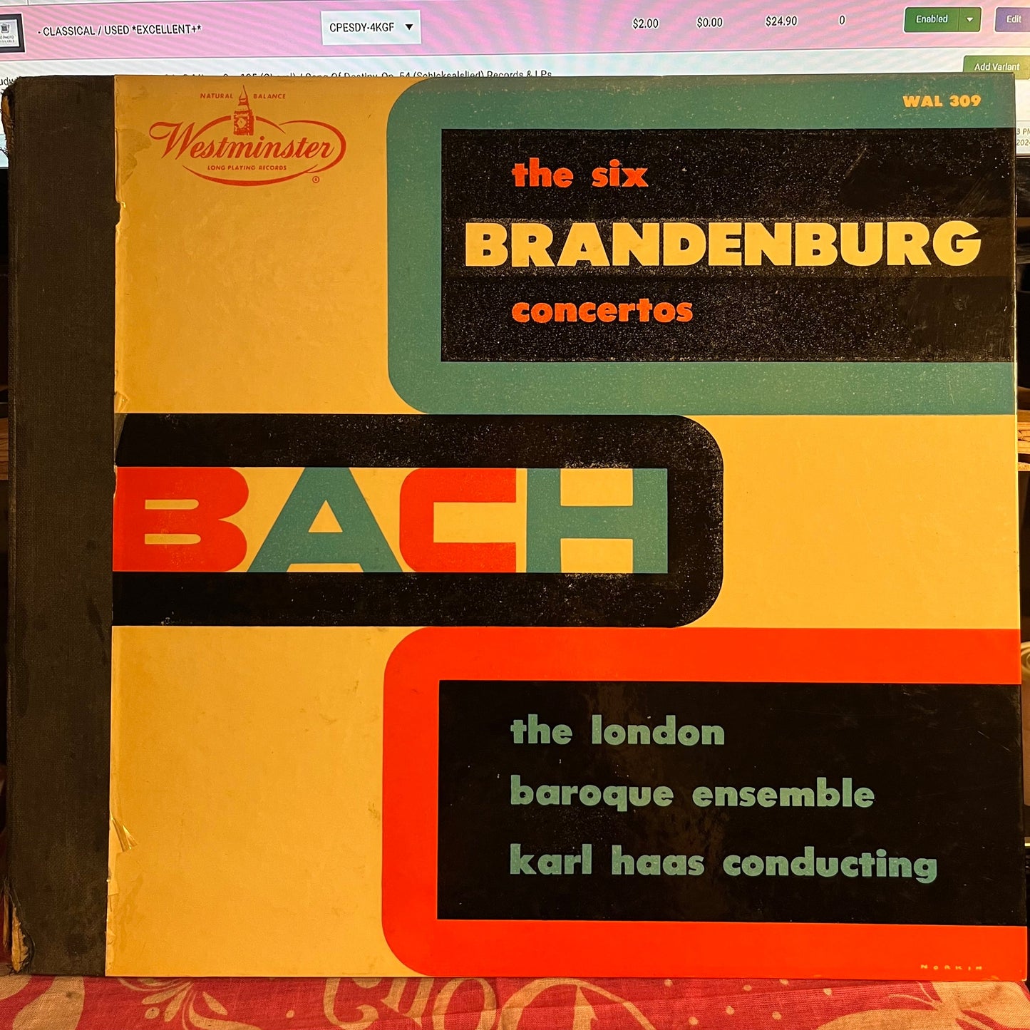London Baroque Ensemble - The Six Brandenburg Concertos | Excellent (EX) Very Good Plus (VG+)-