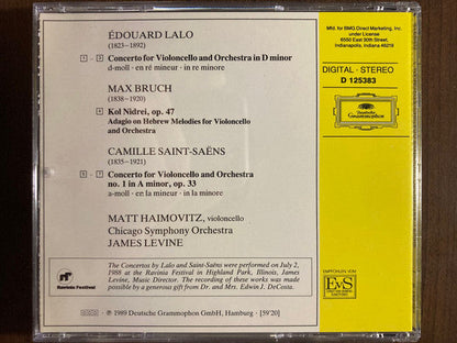 Camille Saint-Saëns - Saint-Saëns • Lalo: Cello Concertos / Bruch: Kol Nidrei (CD) | Excellent+ (EX+) Near Mint (NM)-