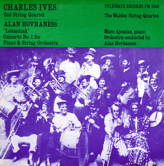 Charles Ives - 2nd String Quartet / "Lousadzak" Concerto No. 1 For Piano & String Orchestra | Excellent (EX) Excellent (EX)-