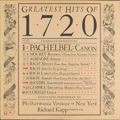 Philharmonia Virtuosi - Greatest Hits Of 1720 *REPRESS* | Very Good Plus (VG+) Excellent (EX)-