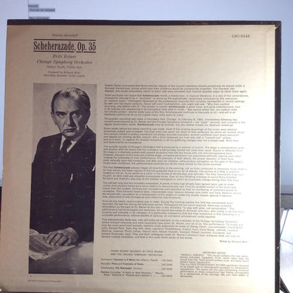 Nikolai Rimsky-Korsakov - Scheherazade (VINYL LP RCA Victor Red Seal – LSC-2446) | USED Excellent+ (EX+) Excellent (EX)-