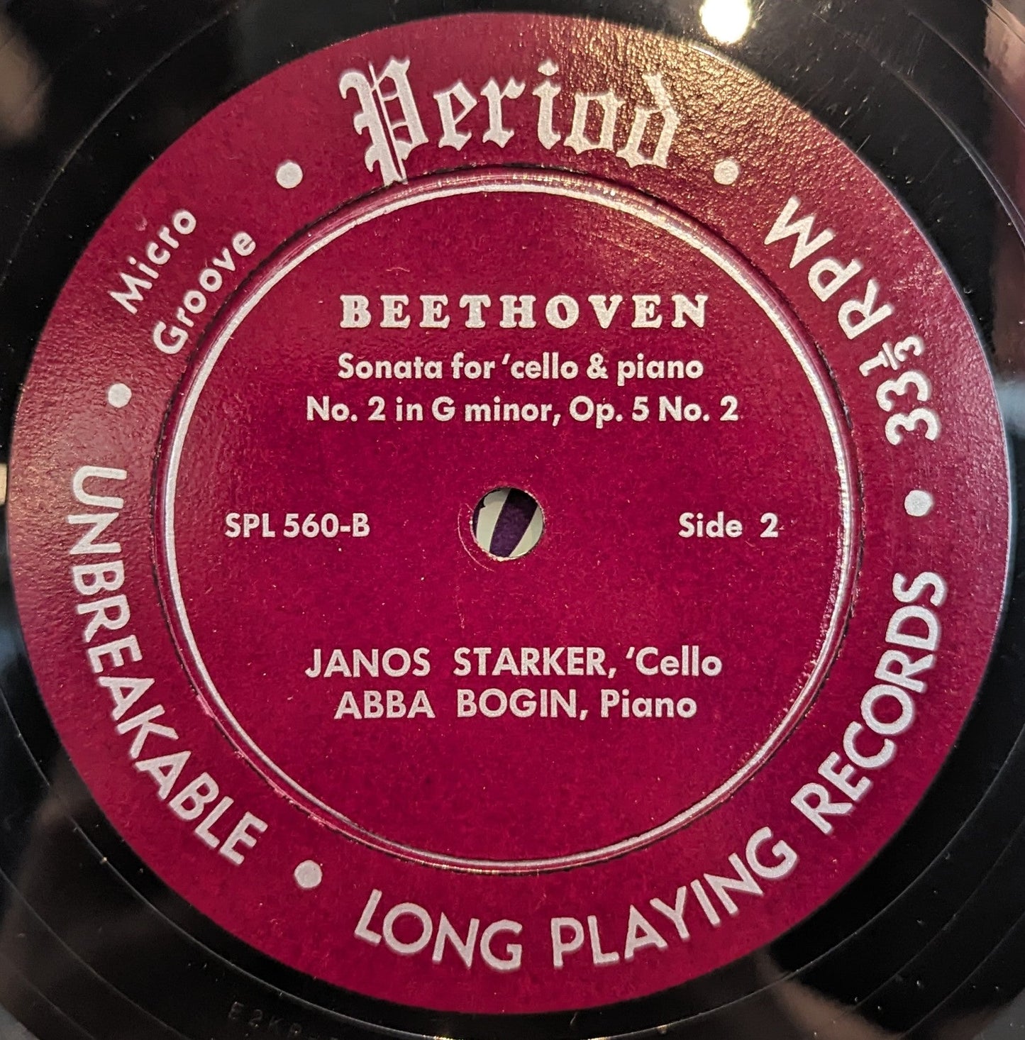 Ludwig van Beethoven - Sonatas For 'Cello and Piano | Excellent (EX) Near Mint (NM)-