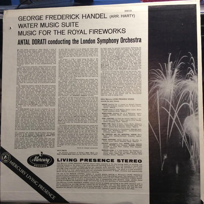 Georg Friedrich Händel - Handel-Harty: Water Music Suite / Music For The Royal Fireworks (VINYL) | Excellent+ (EX+) Near Mint (NM)-