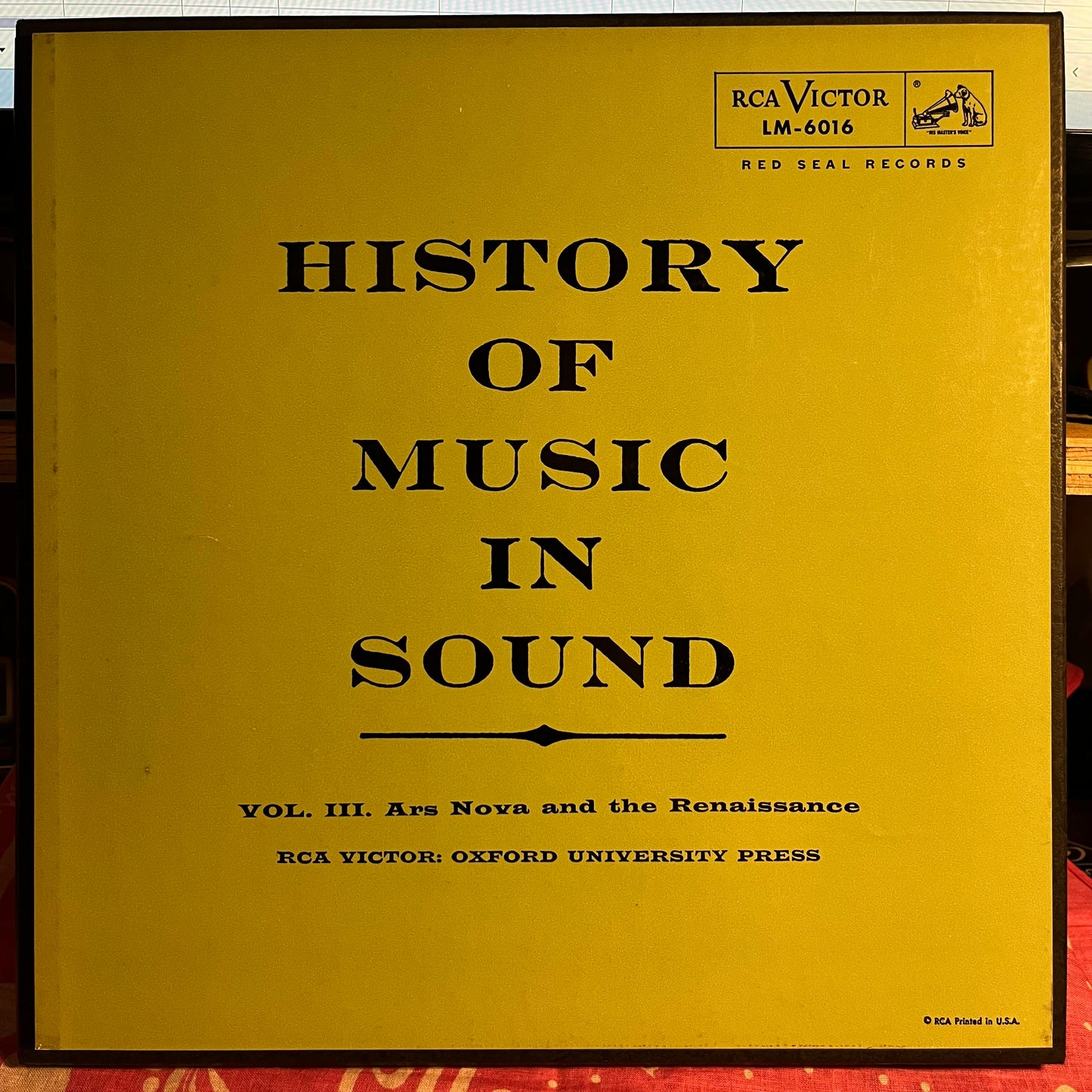 Various - History Of Music In Sound - Volume III - Ars Nova And The Rennaissance | Excellent (EX) Near Mint (NM)-