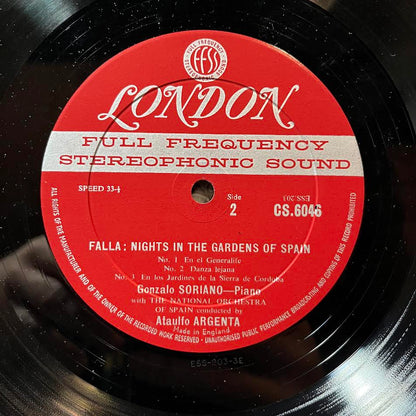 Manuel de Falla - Nights In The Gardens Of Spain / Concerto For Guitar And Orchestra (VINYL) | Excellent+ (EX+) Excellent (EX)-