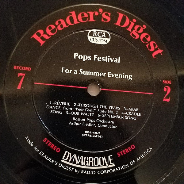 Arthur Fiedler - Pops Festival | Excellent (EX) Excellent (EX)-