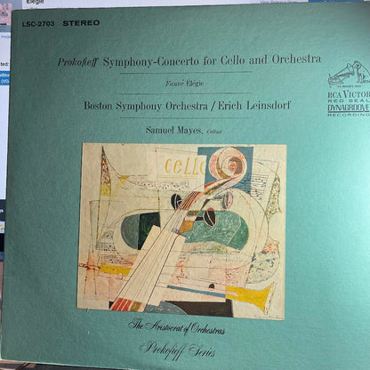 Sergei Prokofiev - Symphony-Concerto For Cello And Orchestra / Élégie (vinyl) | Excellent (EX) Near Mint (NM)-