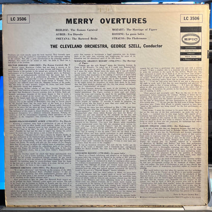 George Szell - Merry Ouvertures *PROMO* | Excellent (EX) Very Good Plus (VG+)-