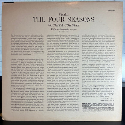 Antonio Vivaldi - The Four Seasons (VINYL LP RCA VICTOR RED SEAL ‎LSC-2424 1960) | USED Excellent (EX) Excellent+ (EX+)-