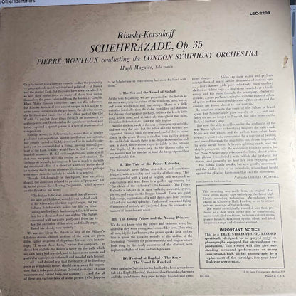 Nikolai Rimsky-Korsakov - Scheherazade (VINYL) | Excellent (EX) Excellent (EX)-