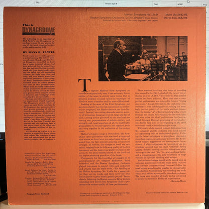 Gustav Mahler - Symphony No. 1 (VINYL) | Excellent (EX) Excellent+ (EX+)-
